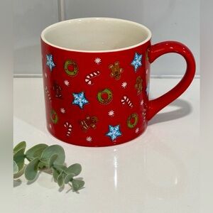 Wondershop 15.5 Oz Coffee Cocoa Mug Christmas Stoneware Holiday Peppermint 3D